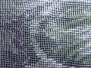 アンティーク　抽象模様織り出し本場泥大島紬着物